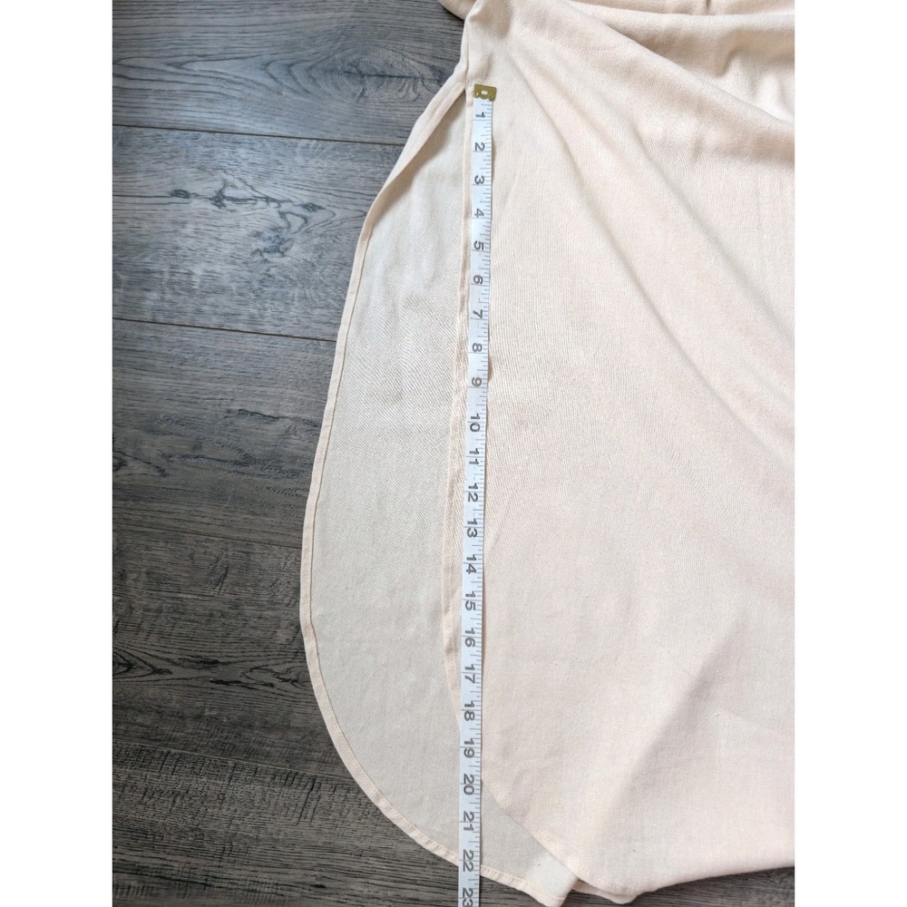 NWOT MyBodhi Linen Blend Tunic Dress Maxi Sand Beige Boho Long Lagenlook OS - Picture 15 of 16